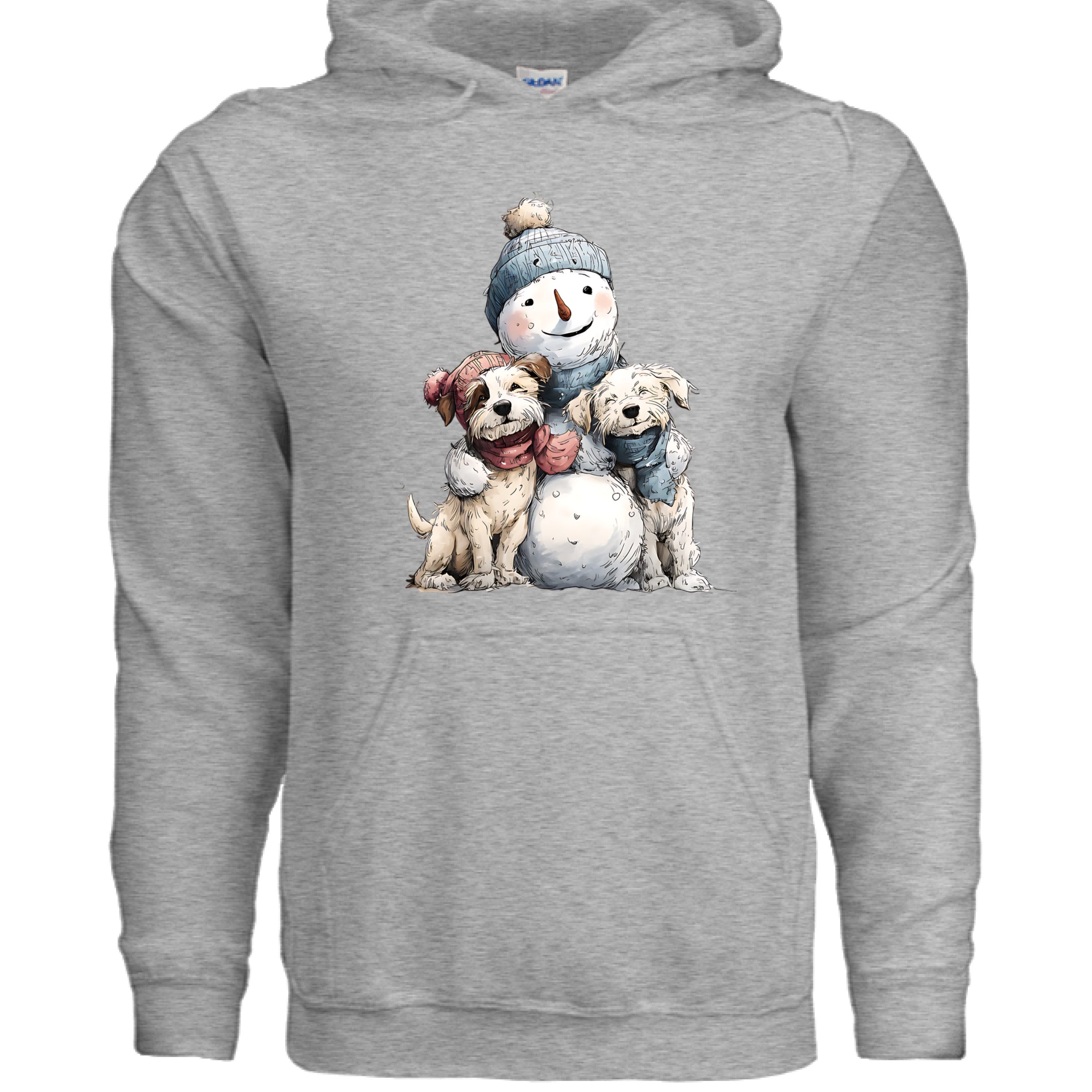 Snowman Hugs Dog Hoodie Winter Graphic Sweatshirt Pet Lover Apparel 7 - teedoges Snowman Hugs Dog Hoodie Winter Graphic Sweatshirt Pet Lover Apparel - Image 7