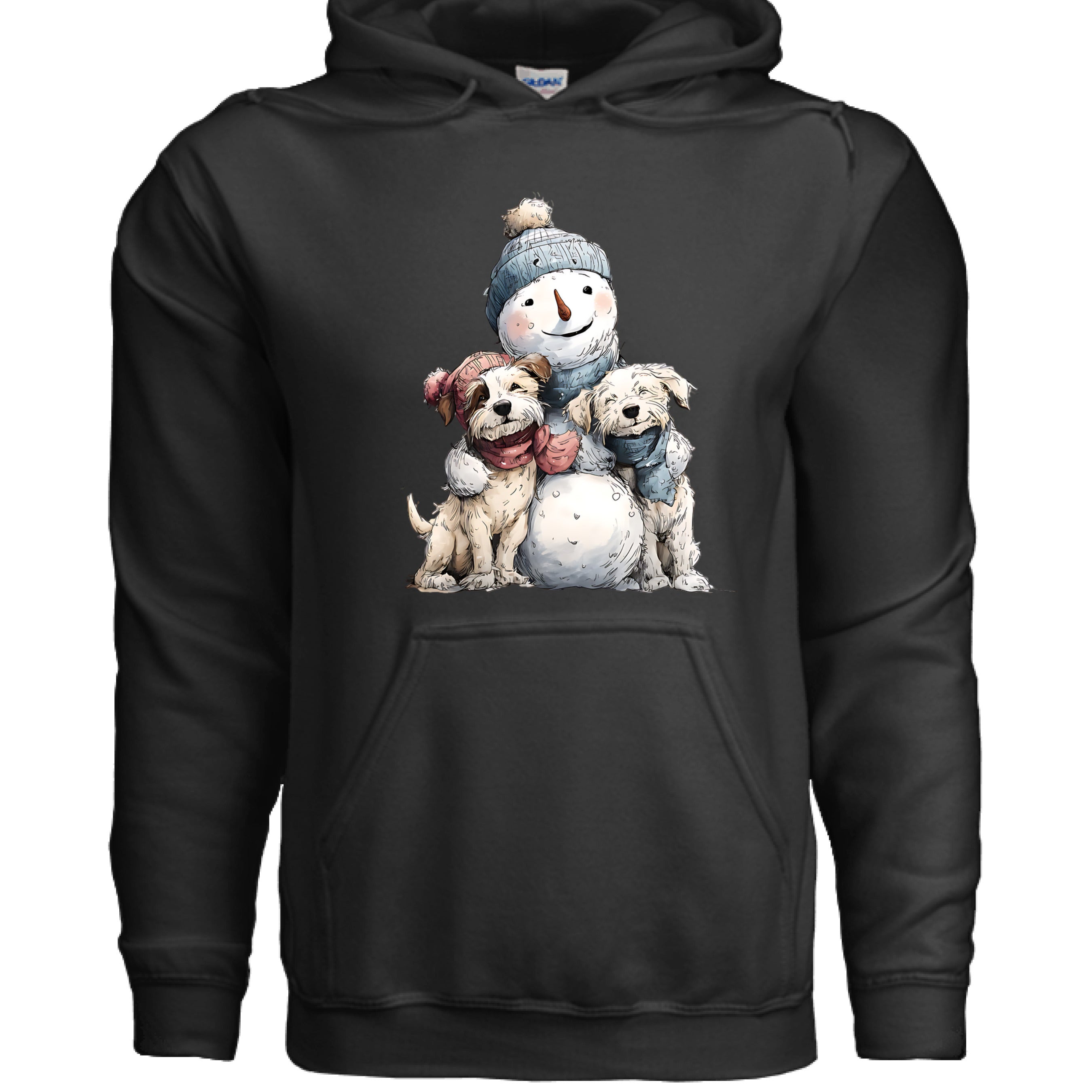 Snowman Hugs Dog Hoodie Winter Graphic Sweatshirt Pet Lover Apparel 14 - teedoges Snowman Hugs Dog Hoodie Winter Graphic Sweatshirt Pet Lover Apparel - Image 14