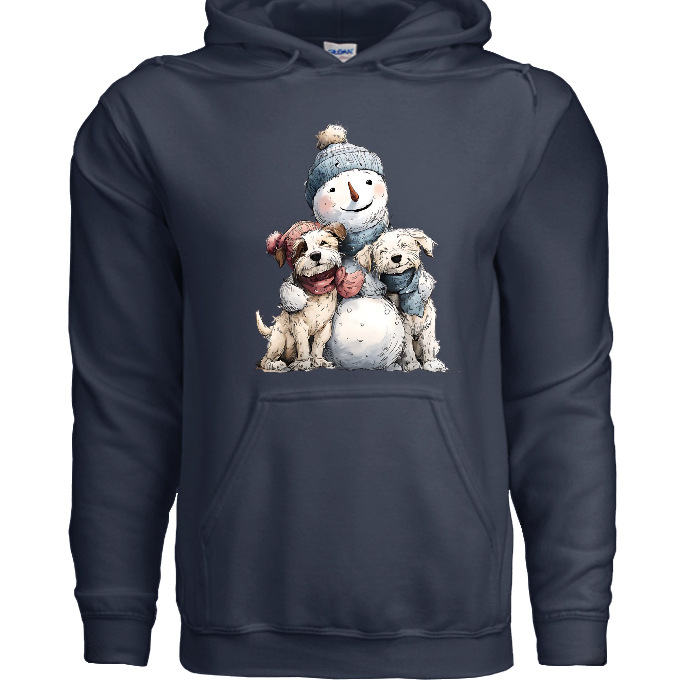 Snowman Hugs Dog Hoodie Winter Graphic Sweatshirt Pet Lover Apparel 10 - teedoges Snowman Hugs Dog Hoodie Winter Graphic Sweatshirt Pet Lover Apparel - Image 10