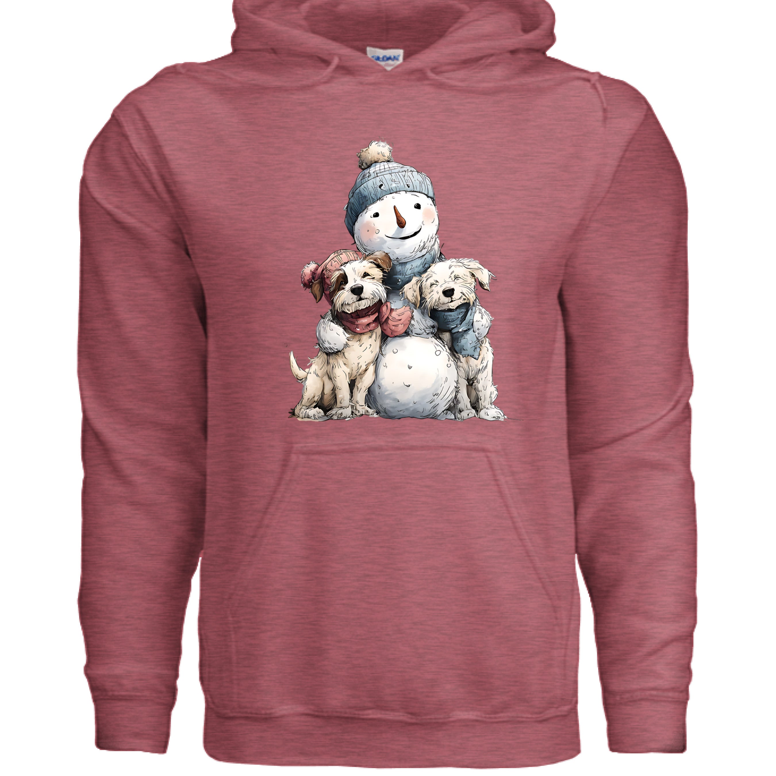 Snowman Hugs Dog Hoodie Winter Graphic Sweatshirt Pet Lover Apparel 11 - teedoges Snowman Hugs Dog Hoodie Winter Graphic Sweatshirt Pet Lover Apparel - Image 11