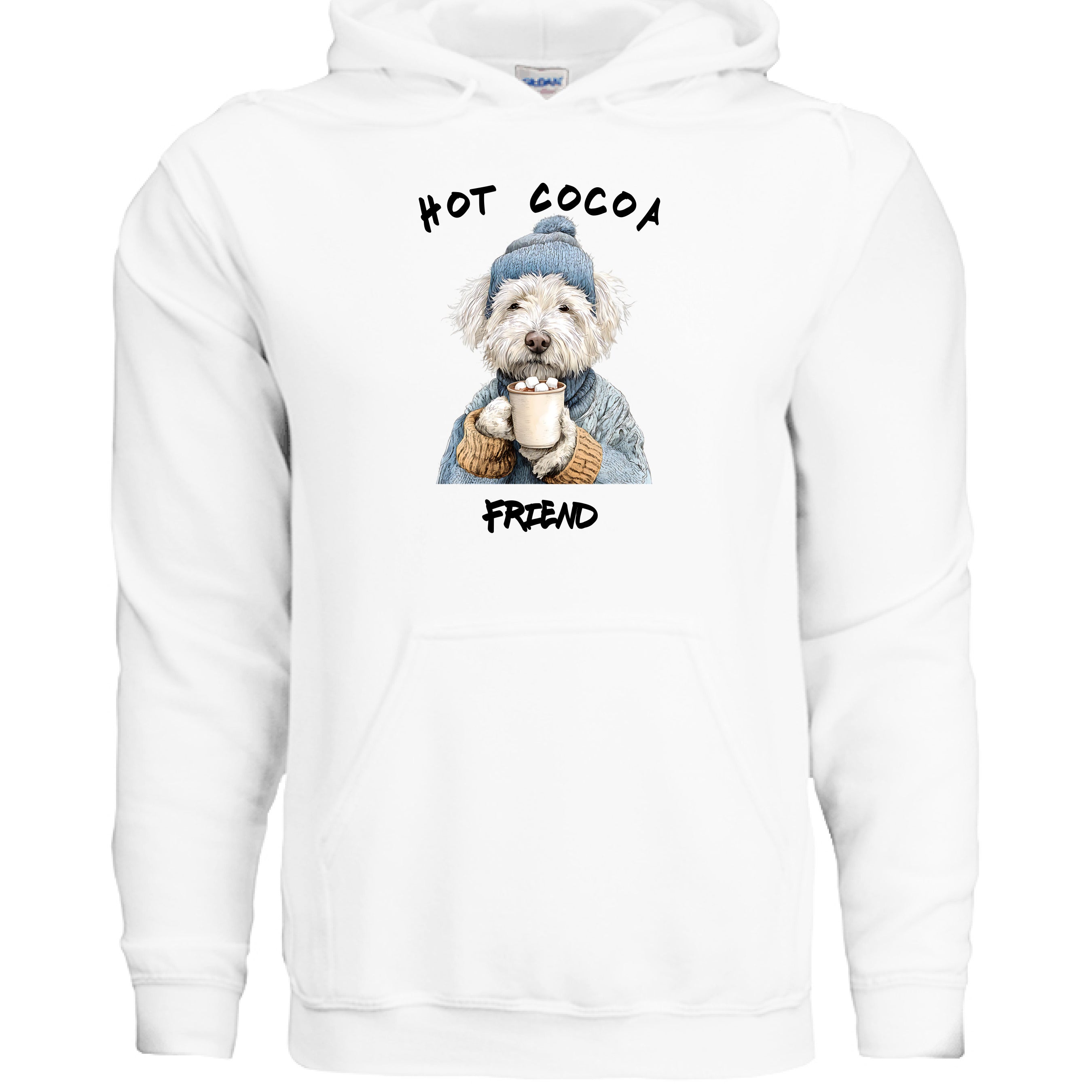Hot Cocoa Winter Dog Hoodie Graphic Unisex Sweatshirt Pet Lover Apparel 9 - teedoges Hot Cocoa Winter Dog Hoodie Graphic Unisex Sweatshirt Pet Lover Apparel - Image 9