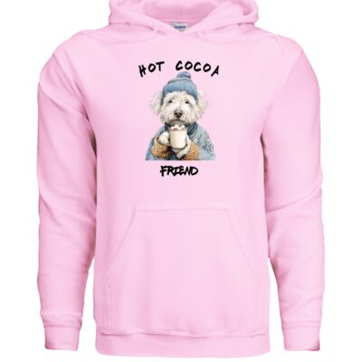 Hot Cocoa Winter Dog Hoodie Graphic Unisex Sweatshirt Pet Lover Apparel 34 - teedoges ninjapod 11768424 f G185 11 f - teedoges