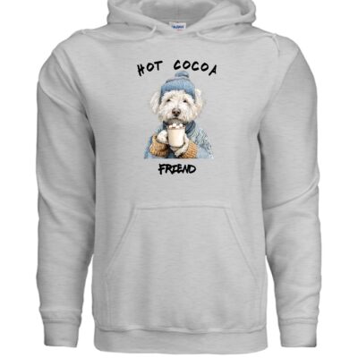 Hot Cocoa Winter Dog Hoodie Graphic Unisex Sweatshirt Pet Lover Apparel 36 - teedoges ninjapod 11768424 f G185 50 f - teedoges