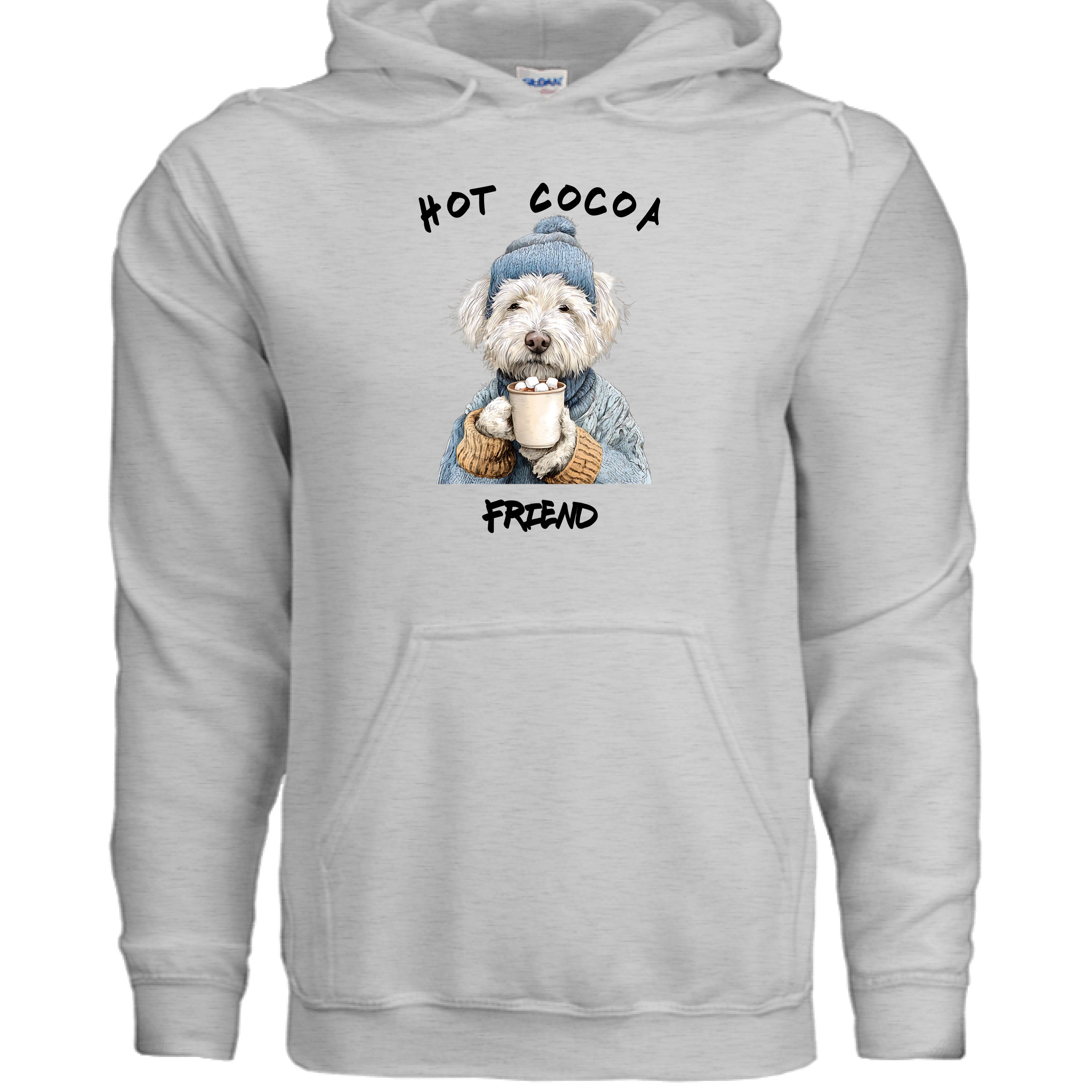 Hot Cocoa Winter Dog Hoodie Graphic Unisex Sweatshirt Pet Lover Apparel 14 - teedoges Hot Cocoa Winter Dog Hoodie Graphic Unisex Sweatshirt Pet Lover Apparel - Image 14