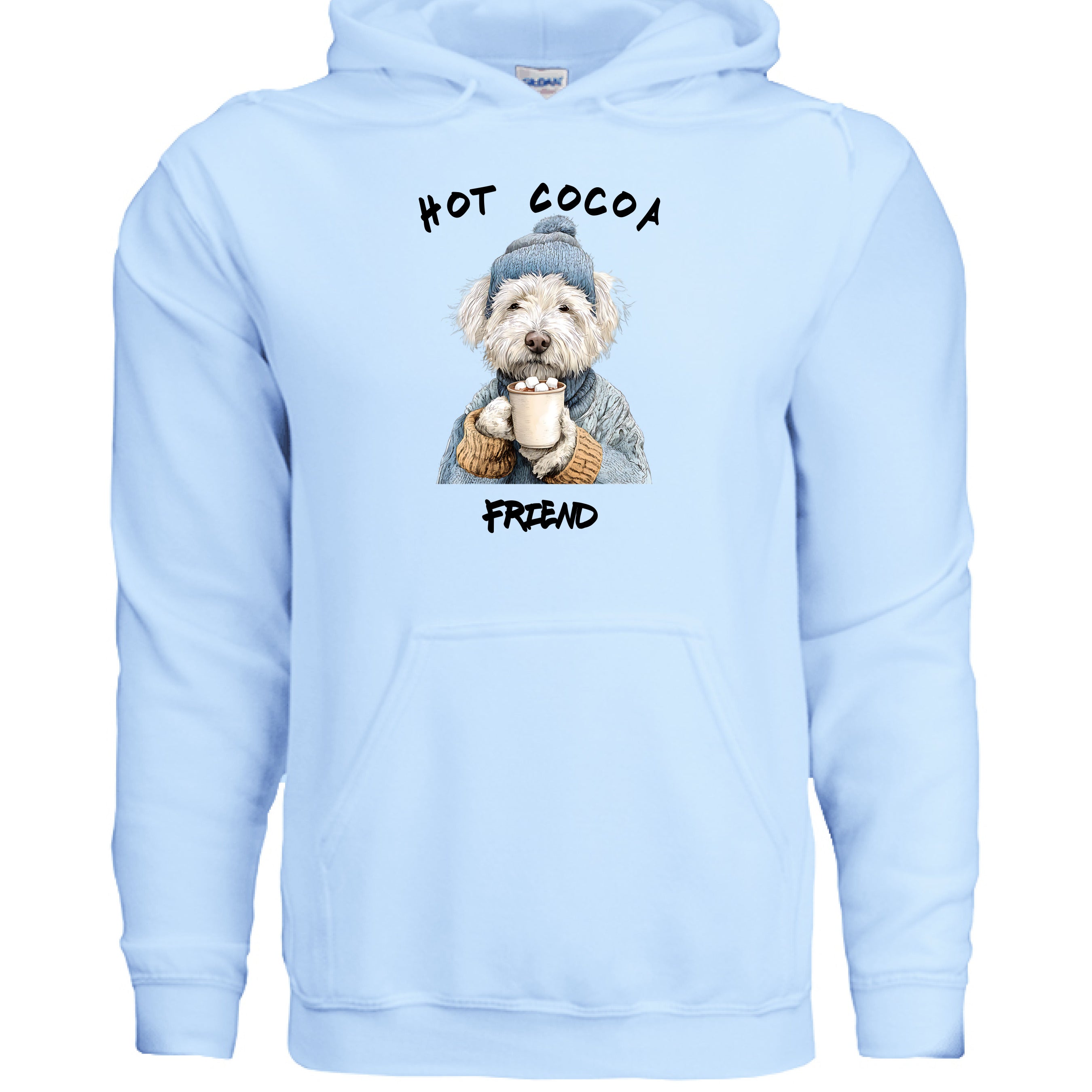 Hot Cocoa Winter Dog Hoodie Graphic Unisex Sweatshirt Pet Lover Apparel 6 - teedoges Hot Cocoa Winter Dog Hoodie Graphic Unisex Sweatshirt Pet Lover Apparel - Image 6