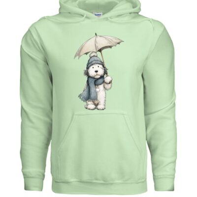 Rainy Day Pup Dog Hoodie Graphic Unisex Sweatshirt Pet Lover Apparel 33 - teedoges ninjapod 11785440 f G185 04 f - teedoges