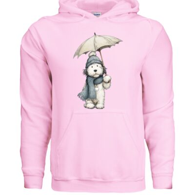 Rainy Day Pup Dog Hoodie Graphic Unisex Sweatshirt Pet Lover Apparel 34 - teedoges ninjapod 11785440 f G185 11 f - teedoges