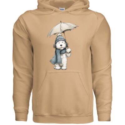 Rainy Day Pup Dog Hoodie Graphic Unisex Sweatshirt Pet Lover Apparel 32 - teedoges ninjapod 11785440 f G185 15 f - teedoges