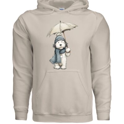 Rainy Day Pup Dog Hoodie Graphic Unisex Sweatshirt Pet Lover Apparel 29 - teedoges ninjapod 11785440 f G185 18 f - teedoges