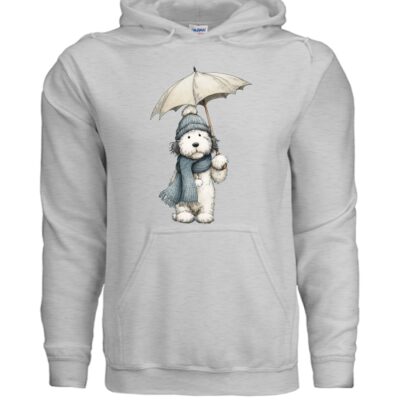 Rainy Day Pup Dog Hoodie Graphic Unisex Sweatshirt Pet Lover Apparel 36 - teedoges ninjapod 11785440 f G185 50 f - teedoges