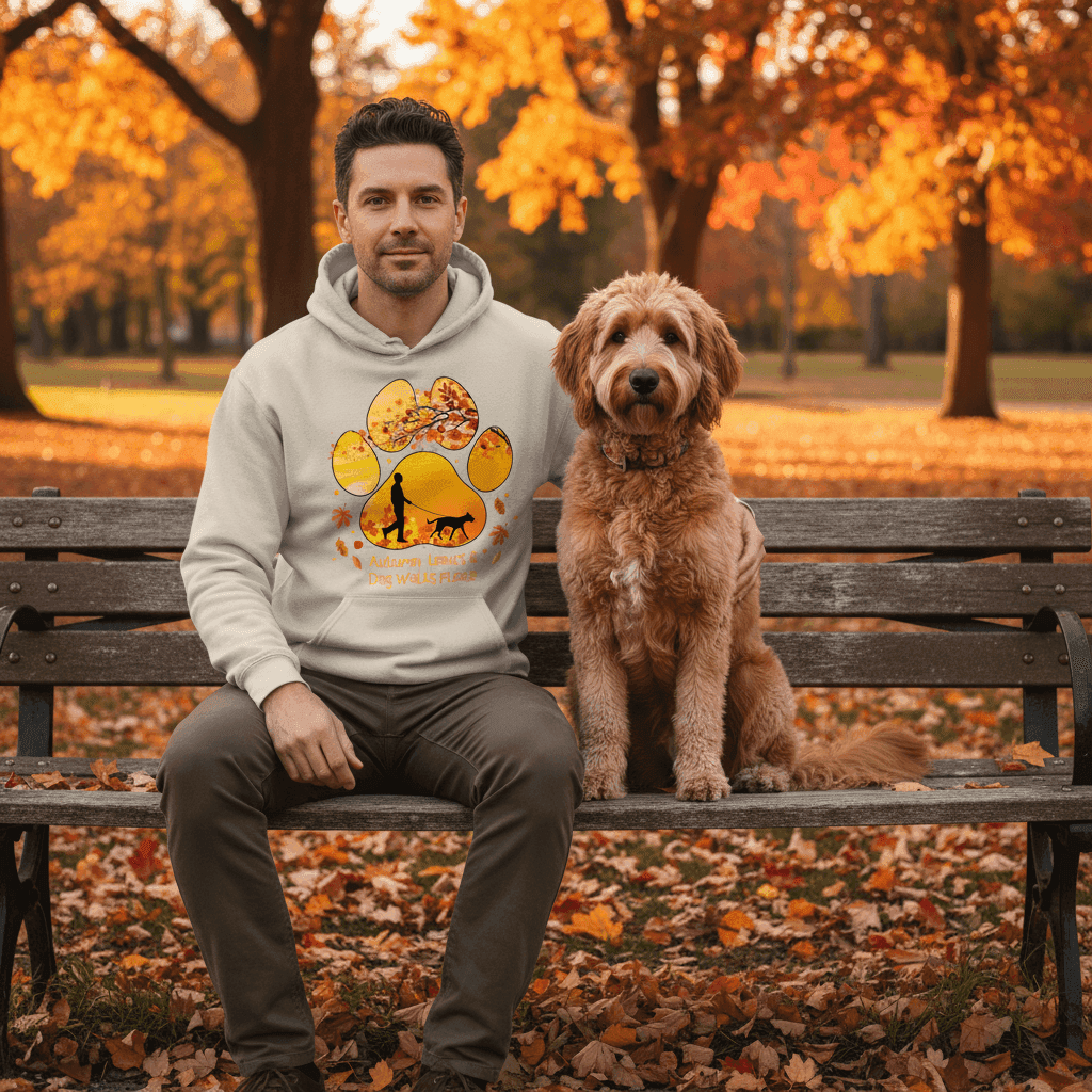 Autumn Leaves Dog Hoodie Fall Graphic Unisex Sweatshirt Pet Lover Apparel 5 - teedoges Autumn Leaves Dog Hoodie Fall Graphic Unisex Sweatshirt Pet Lover Apparel - Image 5