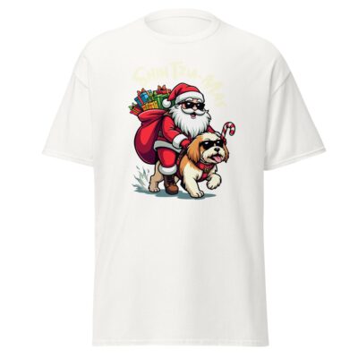 Shih Tzu Mas T Shirt Christmas Dog Lover Holiday Unisex Cotton Tee 29 - teedoges shih tzu mas shih tzu t shirt 207147 - teedoges