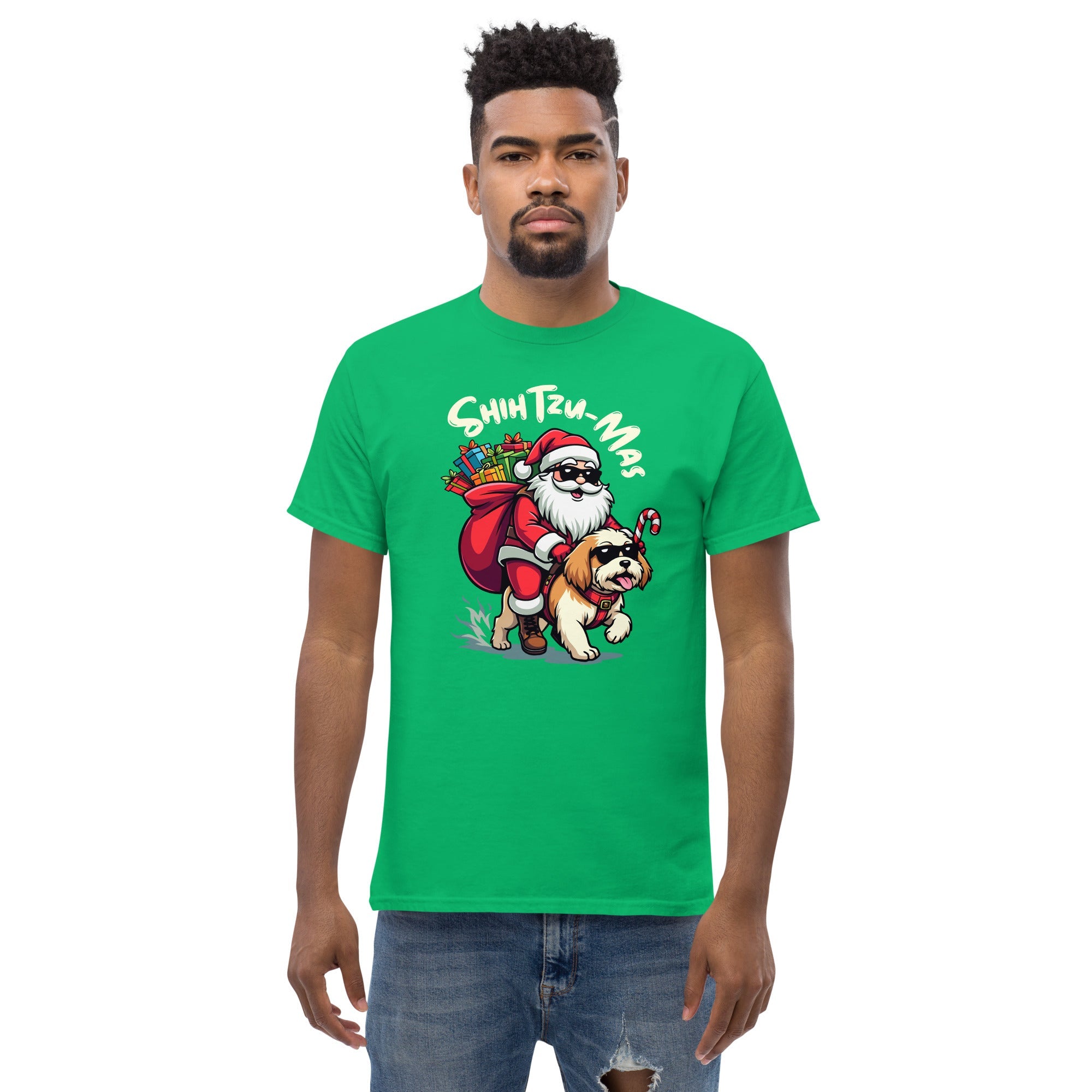 Shih Tzu Mas T Shirt Christmas Dog Lover Holiday Unisex Cotton Tee 6 - teedoges Shih Tzu Mas T Shirt Christmas Dog Lover Holiday Unisex Cotton Tee - Image 6