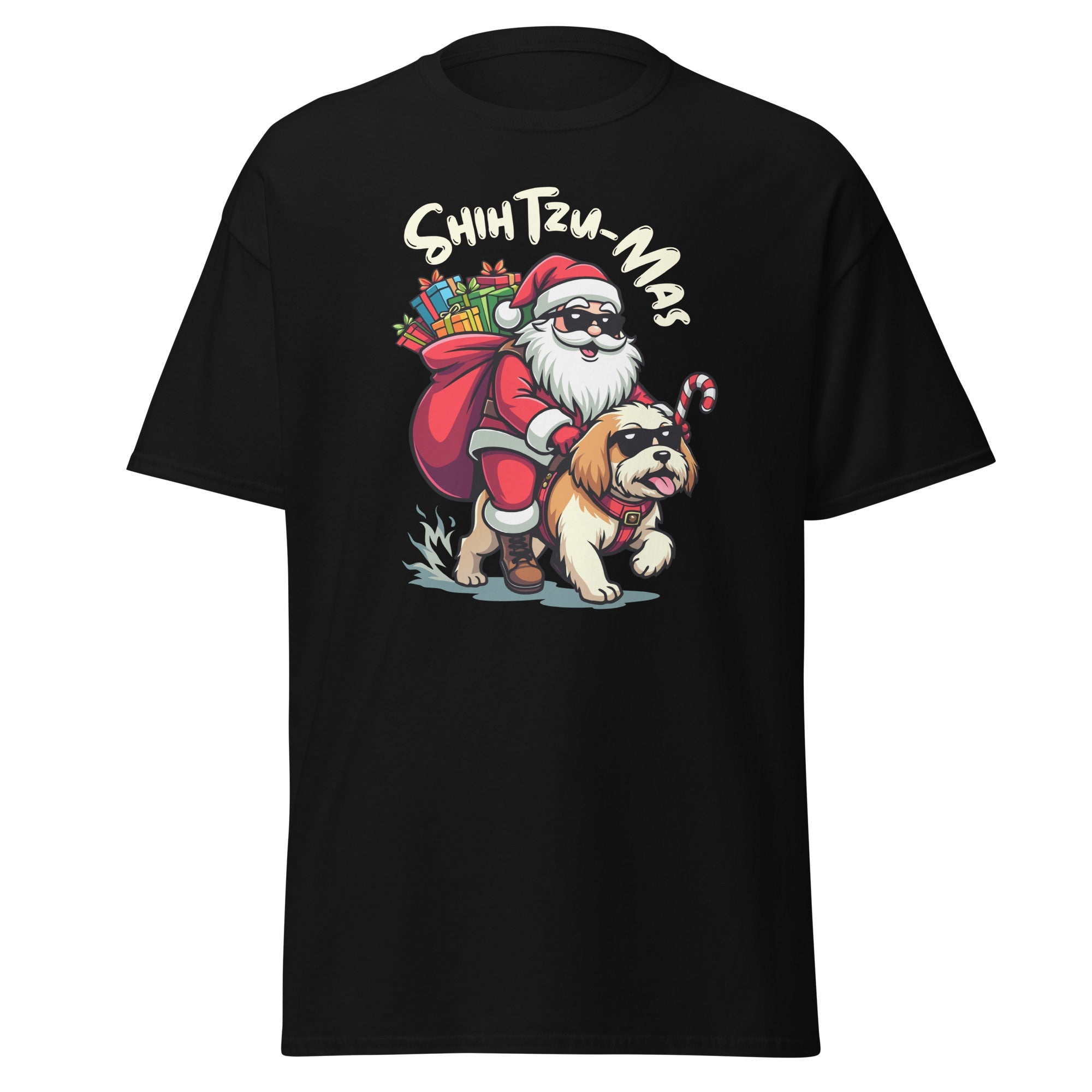 Shih Tzu Mas T Shirt Christmas Dog Lover Holiday Unisex Cotton Tee 5 - teedoges Shih Tzu Mas T Shirt Christmas Dog Lover Holiday Unisex Cotton Tee - Image 5