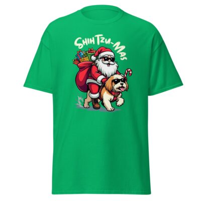 Shih Tzu Mas T Shirt Christmas Dog Lover Holiday Unisex Cotton Tee 23 - teedoges shih tzu mas shih tzu t shirt 845933 - teedoges