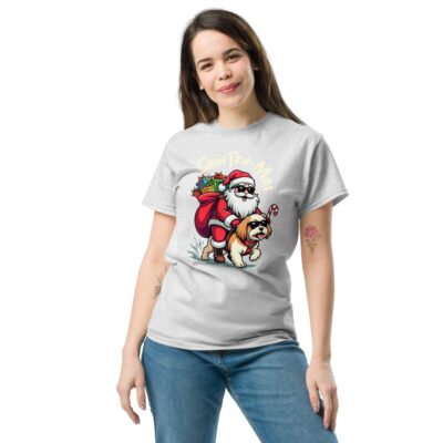 Shih Tzu Mas T Shirt Christmas Dog Lover Holiday Unisex Cotton Tee 18 - teedoges shih tzu mas shih tzu t shirt 941830 - teedoges