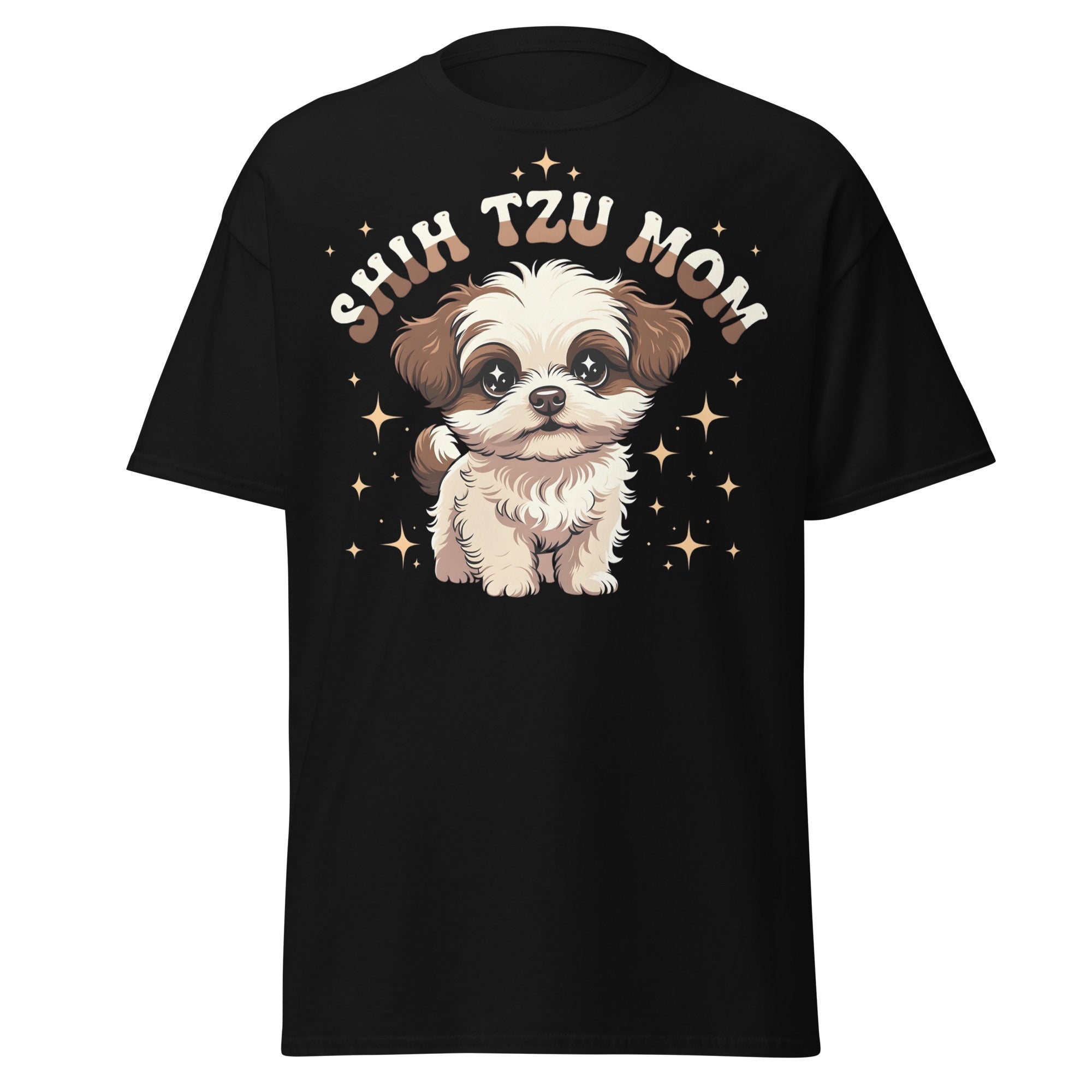Shih Tzu Mom T Shirt Retro Puppy Dog Lover Unisex Cotton Apparel 1 - teedoges Shih Tzu Mom T Shirt Retro Puppy Dog Lover Unisex Cotton Apparel