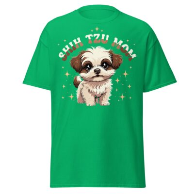 Shih Tzu Mom T Shirt Retro Puppy Dog Lover Unisex Cotton Apparel 23 - teedoges shih tzu mom t shirt cute retro puppy dog lover tee irish green 3221413 - teedoges