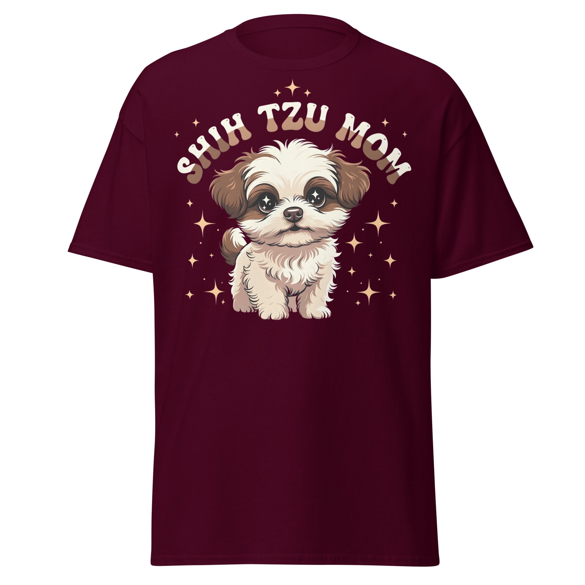 Shih Tzu Mom T Shirt Retro Puppy Dog Lover Unisex Cotton Apparel 2 - teedoges Shih Tzu Mom T Shirt Retro Puppy Dog Lover Unisex Cotton Apparel - Image 2