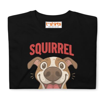 Squirrel Dog T Shirt Excited Pup Hunting Graphic Unisex Cotton Tee 19 - teedoges squirrel dog t shirt funny excited pup design black 4125792 - teedoges