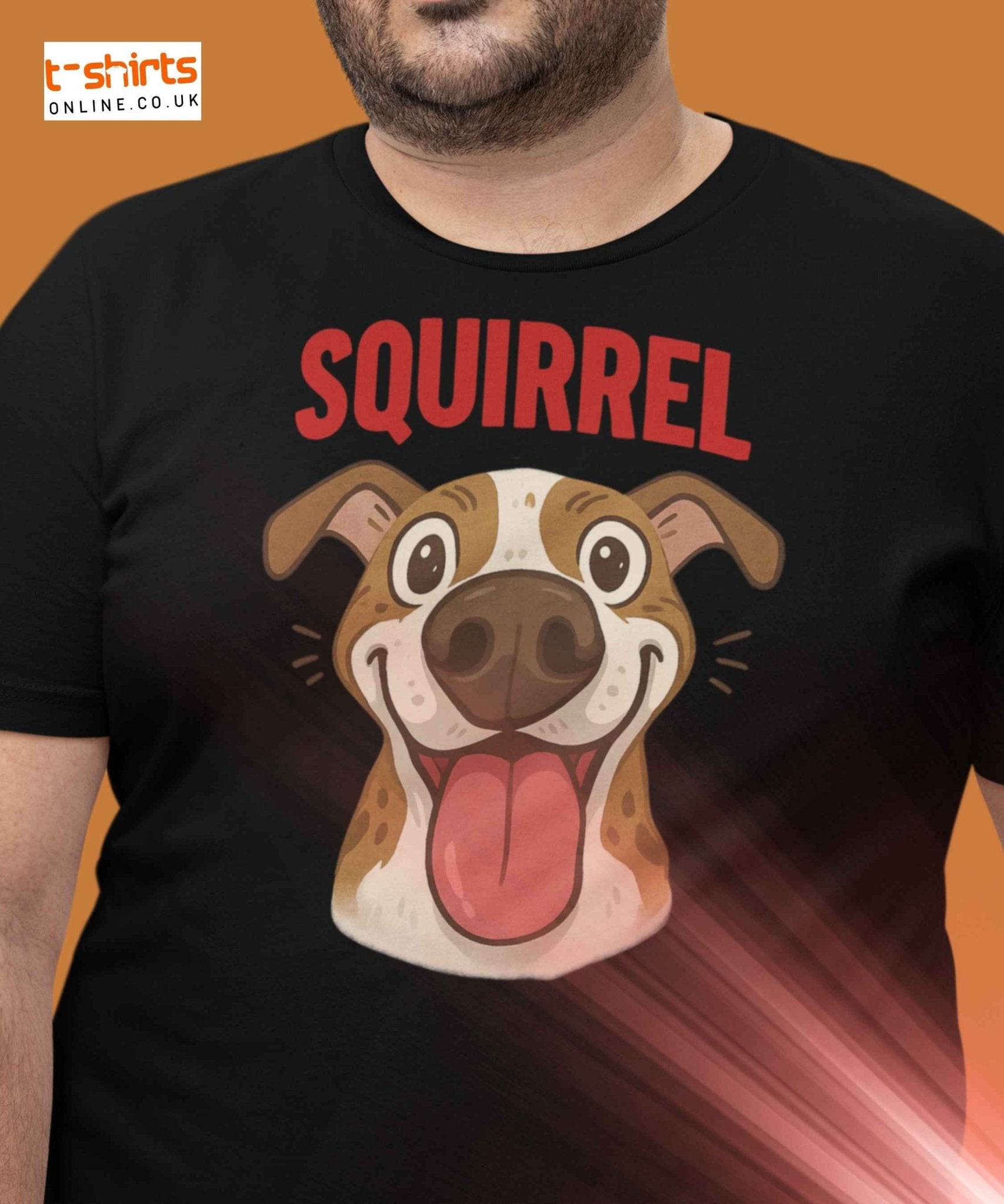 Squirrel Dog T Shirt Excited Pup Hunting Graphic Unisex Cotton Tee 1 - teedoges Squirrel Dog T Shirt Excited Pup Hunting Graphic Unisex Cotton Tee