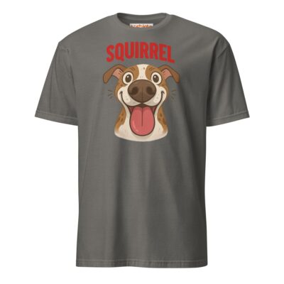 Squirrel Dog T Shirt Excited Pup Hunting Graphic Unisex Cotton Tee 26 - teedoges squirrel dog t shirt funny excited pup design charcoal 5391464 - teedoges