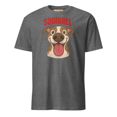 Squirrel Dog T Shirt Excited Pup Hunting Graphic Unisex Cotton Tee 24 - teedoges squirrel dog t shirt funny excited pup design graphite heather 1419323 - teedoges