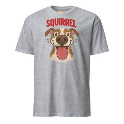 Squirrel Dog T Shirt Excited Pup Hunting Graphic Unisex Cotton Tee 29 - teedoges squirrel dog t shirt funny excited pup design sport grey 7232063 - teedoges