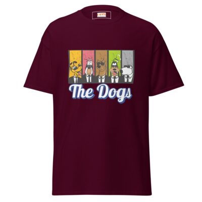 The Dogs Cartoon T Shirt Multi Breed Graphic Tee Unisex Cotton Apparel 14 - teedoges the dogs cartoon dogs t shirt maroon 963187 - teedoges