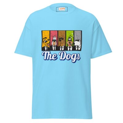 The Dogs Cartoon T Shirt Multi Breed Graphic Tee Unisex Cotton Apparel 24 - teedoges the dogs cartoon dogs t shirt sky 342536 - teedoges