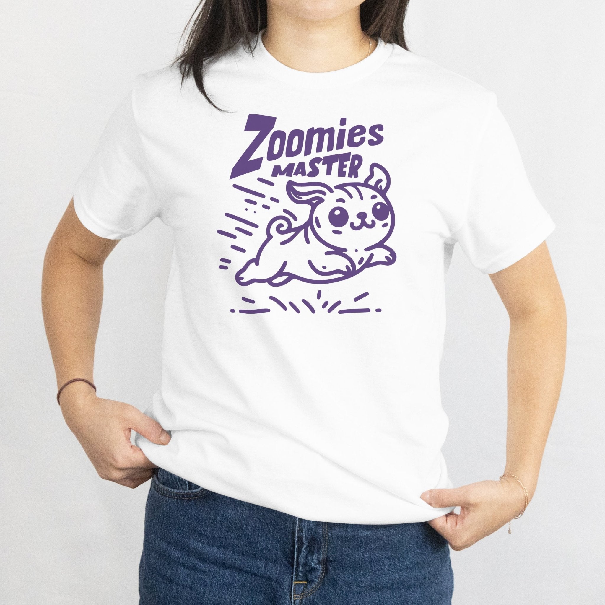 Zoomies Master Dog T Shirt Playful Pup Energy Graphic Unisex Cotton Tee 1 - teedoges Zoomies Master Dog T Shirt Playful Pup Energy Graphic Unisex Cotton Tee