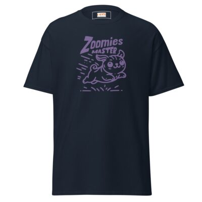 Zoomies Master Dog T Shirt Playful Pup Energy Graphic Unisex Cotton Tee 18 - teedoges zoomies master bold dog t shirt navy 486975 - teedoges