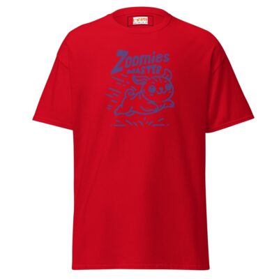 Zoomies Master Dog T Shirt Playful Pup Energy Graphic Unisex Cotton Tee 19 - teedoges zoomies master bold dog t shirt red 243396 - teedoges